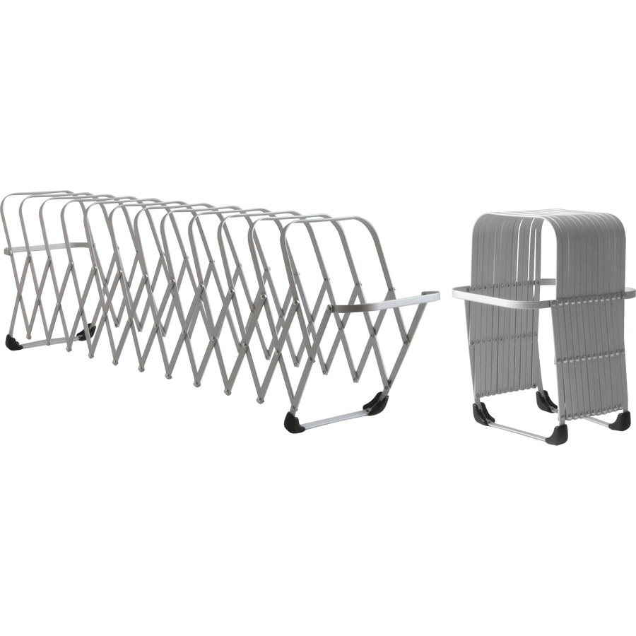 LEE Flexible Expandable Collator/Sorter/File - 12 - 7" Width x 11" Depth - Desktop - Silver - Aluminum - 1 Each