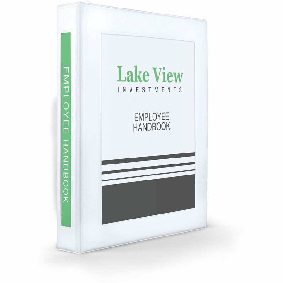 Avery® Heavy-Duty Framed View 3-Ring Binder - 1" Binder Capacity - Letter - 8 1/2" x 11" Sheet Size - 275 Sheet Capacity - 3 x Ring Fastener(s) - 2 Pocket(s) - Vinyl - Recycled - Pocket, Heavy Duty, One Touch Ring, Business Card Holder, Locking Ring, Durable - 1 Each