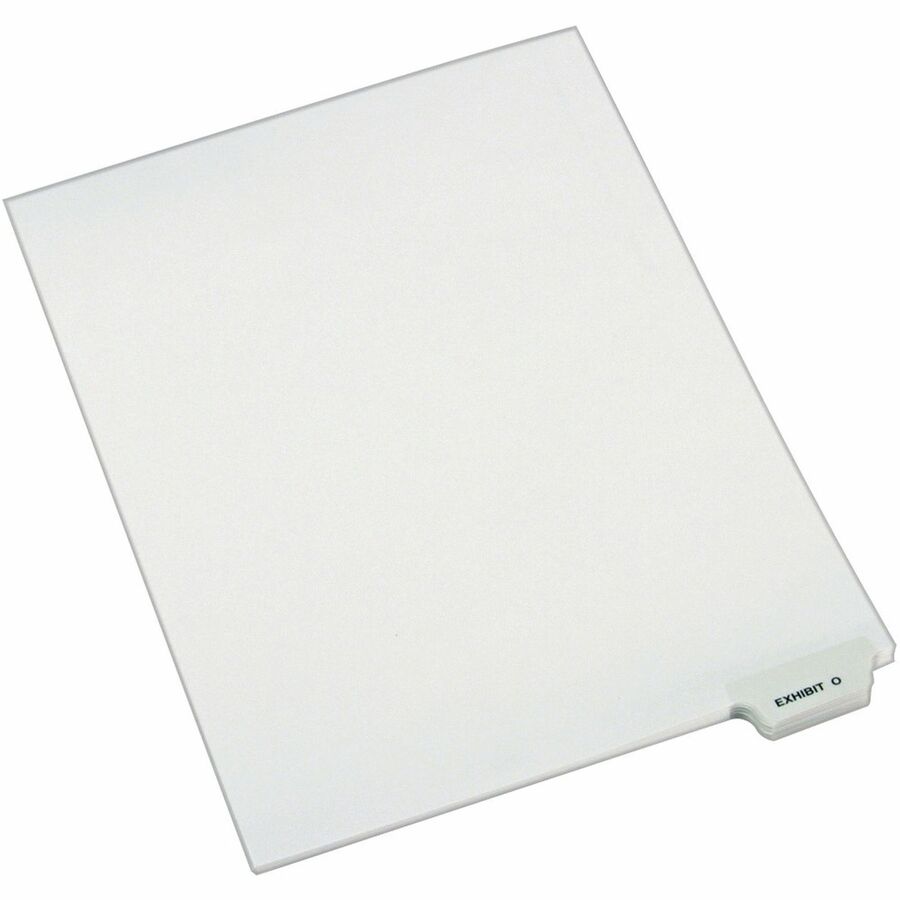 Avery® Individual Bottom Tab Legal Dividers - 25 x Divider(s) - Bottom Tab(s) - Exhibit O - 1 Tab(s)/Set - 8.5" Divider Width x 11" Divider Length - Letter - 8.50" Width x 11" Length - White Paper Divider - 1