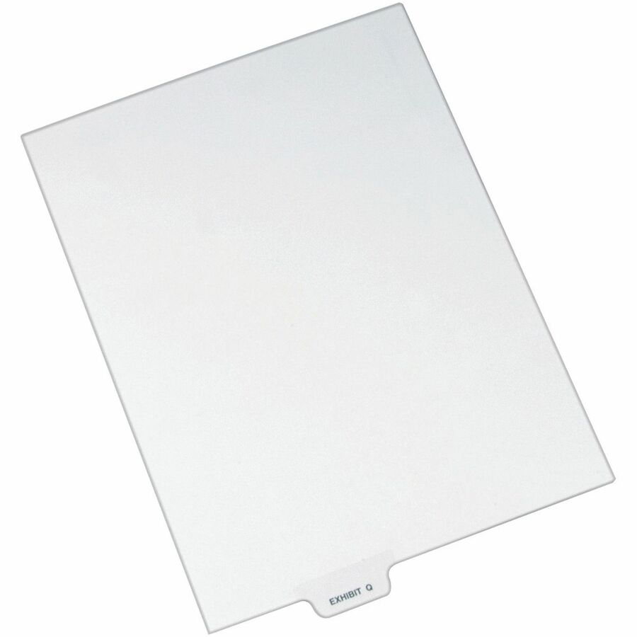 Avery® Individual Bottom Tab Legal Dividers - 25 x Divider(s) - Bottom Tab(s) - Exhibit Q - 1 Tab(s)/Set - 8.5" Divider Width x 11" Divider Length - Letter - 8.50" Width x 11" Length - White Paper Divider - 1