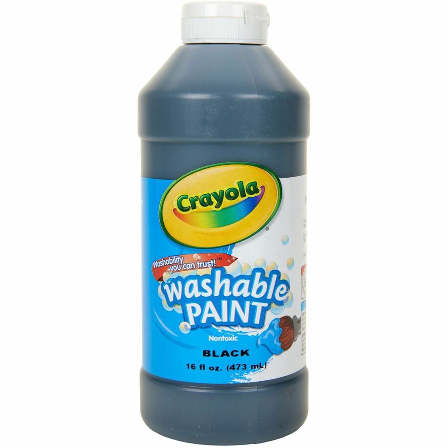 Crayola Washable Paint - 16 oz - 1 Each - Black