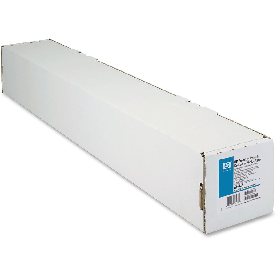 HP Instant-dry Photo Paper - 92 Brightness - 95% Opacity36" x 100 ft - Satin - 1 / Roll - Quick Drying, Laminated, Fade Resistant