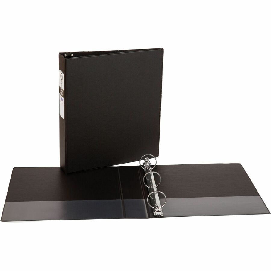 Avery® Economy 3 Ring Binder - 1 1/2" Binder Capacity - Letter - 8 1/2" x 11" Sheet Size - 275 Sheet Capacity - 3 x Round Ring Fastener(s) - 2 Pocket(s) - Polypropylene - Recycled - Pocket - 1 Each