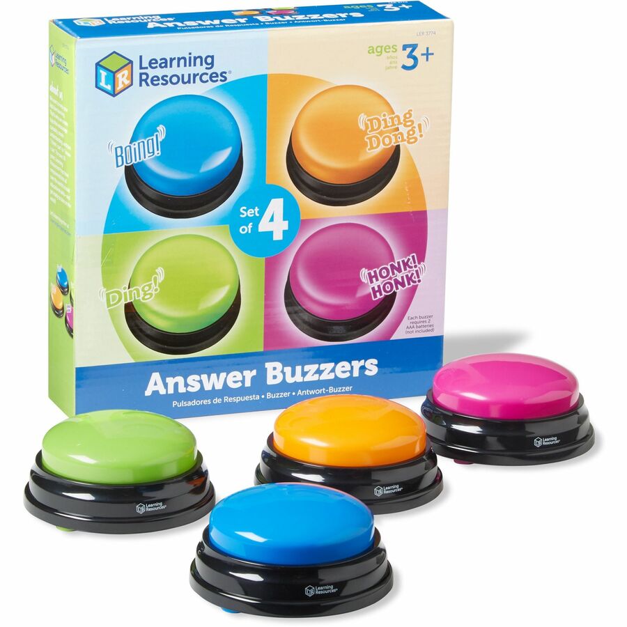 Learning Resources Answer Buzzers Set - Theme/Subject: Learning - Skill Learning: Game - 3  - 4 / Pack