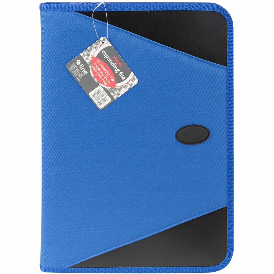 C-Line Expanding File with Zipper Closure - Blue, 1/EA, 48105