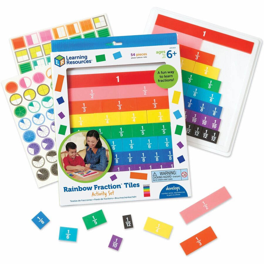Rainbow Fraction Tiles - Theme/Subject: Learning - Skill Learning: Fraction, Mathematics - 6  - 51 / Set