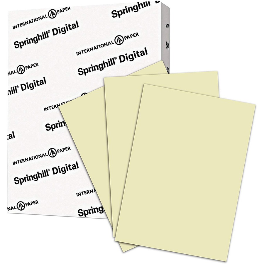 Springhill Multipurpose Cardstock - Ivory - 92 Brightness - Letter - 8 1/2" x 11" - 90 lb Basis Weight - Smooth, Hard - 250 / Pack - Acid-free