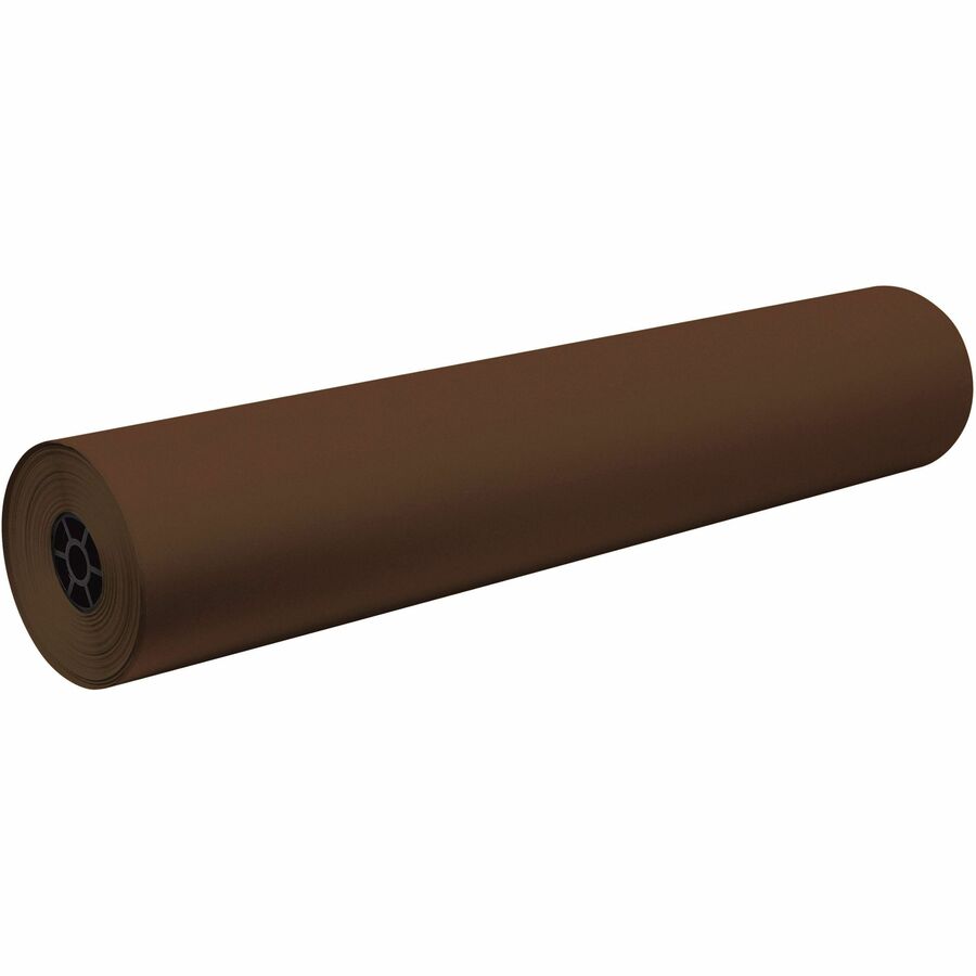 Decorol Flame Retardant Art Roll - Art Project, Mural, Collage, Bulletin Board, Table Cover - 7.44"Height x 36"Width x 1000 ftLength - 1 / Roll - Brown - Sulphite