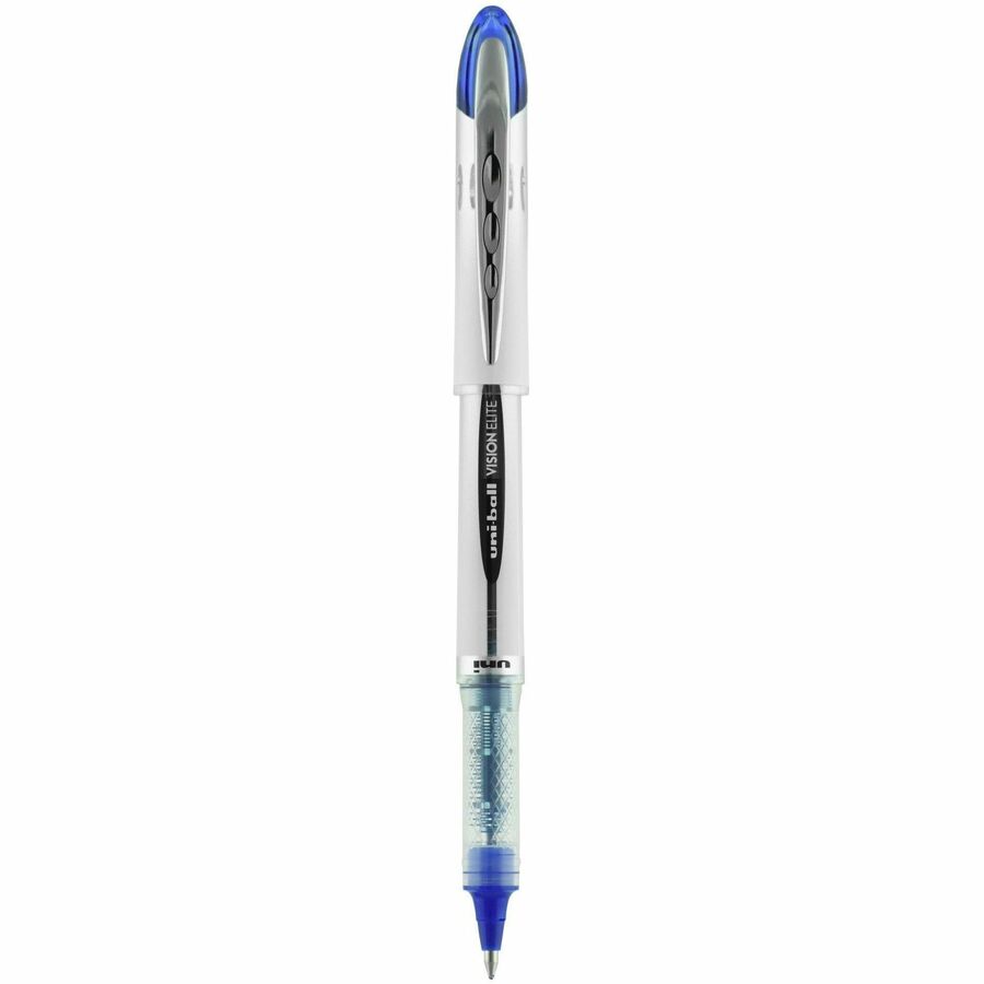 uniball™ Vision Elite Rollerball Pen - Bold Pen Point - 0.8 mm Pen Point Size - Refillable - Blue Pigment-based Ink - 1 Each