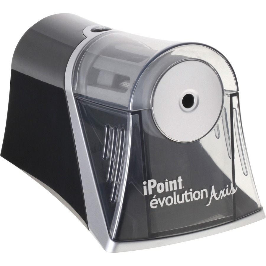 Acme United iPoint Evolution Axis Single Hole Sharpener - Desktop - 1 Hole(s) - Helical - 4.5" Height x 7" Width x 4.3" Depth - Silver - 1 Each