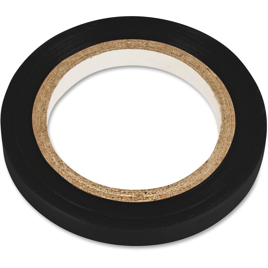 COSCO Glossy Art Tape - 27 ft Length x 0.25" Width - 1 Each - Black