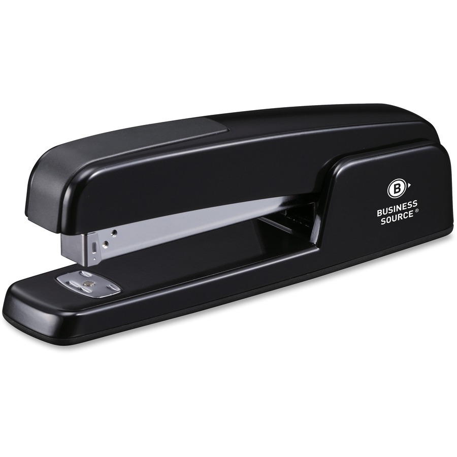 Business Source Die-cast Stapler - 20 Sheets Capacity - 210 Staple Capacity - Full Strip - Black