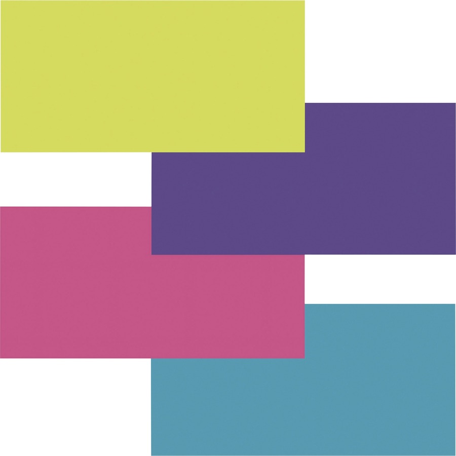 Fadeless Bright Colors Bulletin Art Paper - Fun and Learning, Table Skirting, Display, Decoration, Art Project, Craft Project, Bulletin Board - 3.25"Height x 48"Width x 12 ftLength - 4 / Carton - Lime, Deep Purple, Magenta, Azure