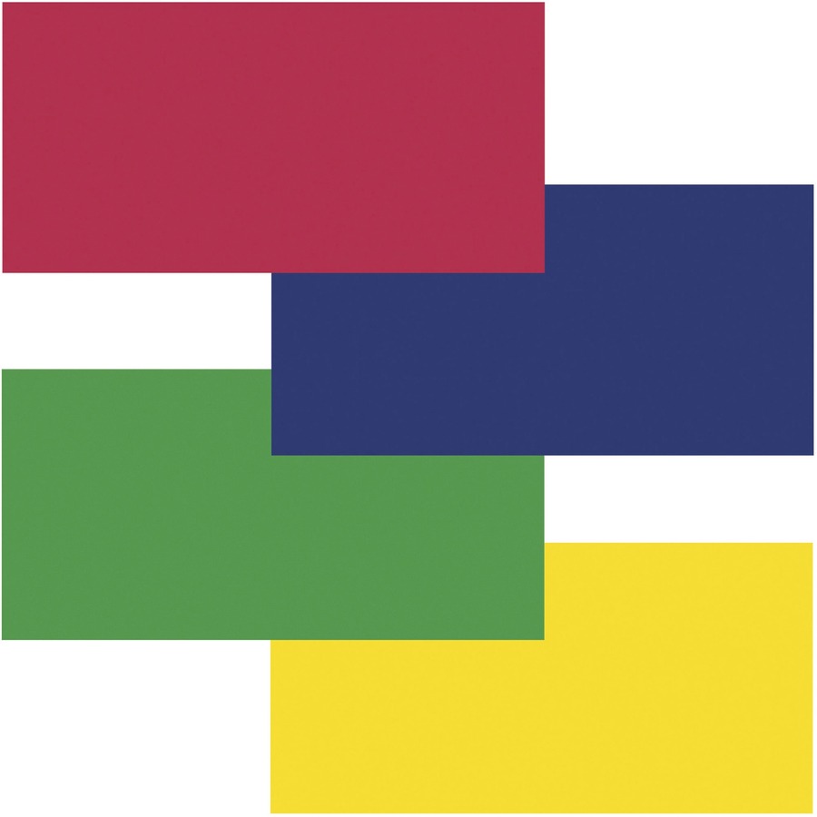 Fadeless Primary Colors Bulletin Art Paper - Fun and Learning, Table Skirting, Display, Decoration, Art Project, Craft Project, Bulletin Board - 3.25"Height x 48"Width x 12 ftLength - 4 / Carton - Flame, Royal Blue, Canary, Apple Green