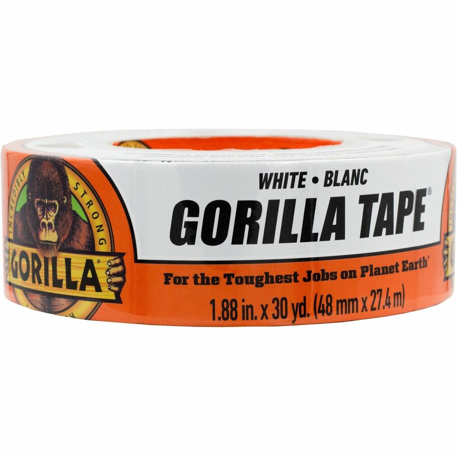Gorilla Tape - 30 yd Length x 1.88" Width - 1 Each - White