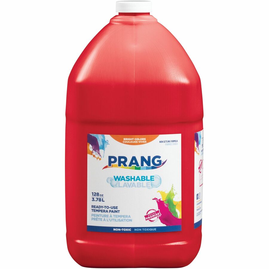 Prang Washable Paint - 1 gal - 1 Each - Red