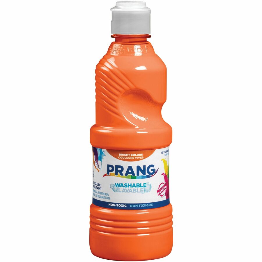 Prang Washable Paint - 16 fl oz - 1 Each - Orange