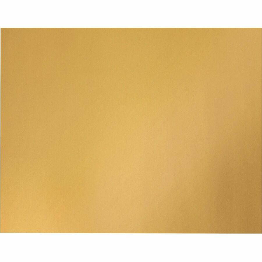 UCreate Metallic Poster Board - Classroom, Poster, Mounting, Project - 25 / Carton - Yellow