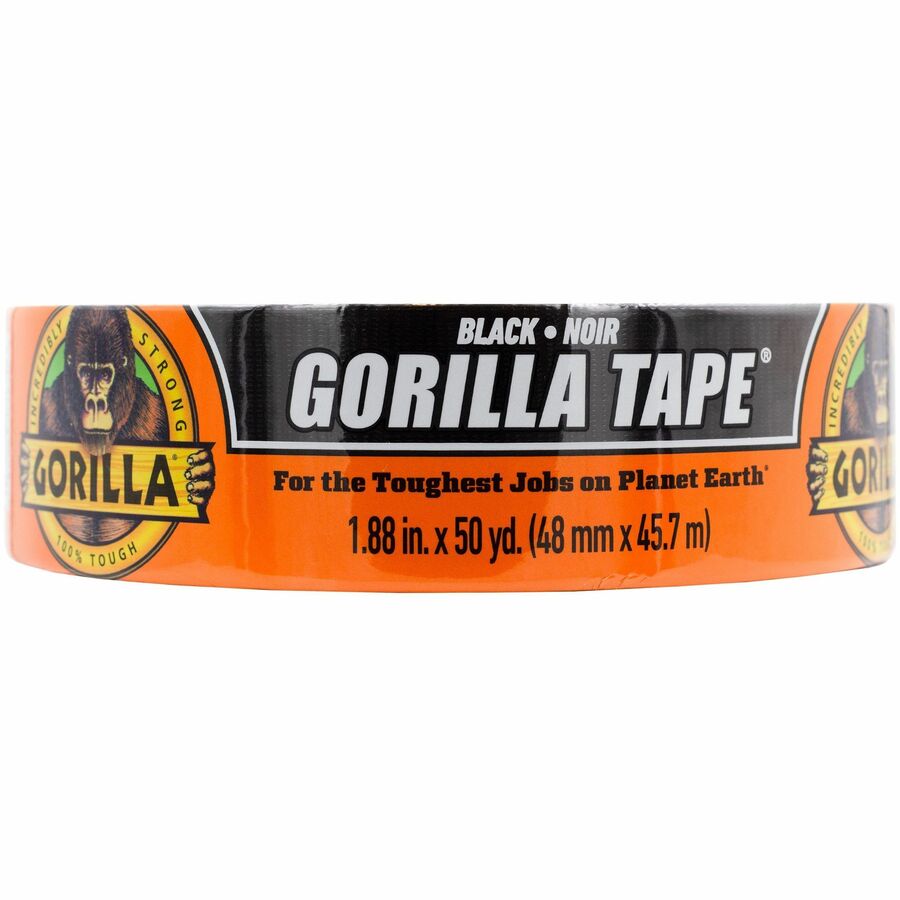 Gorilla Black Tape - 50 yd Length x 1.88" Width - 1 Roll - Black