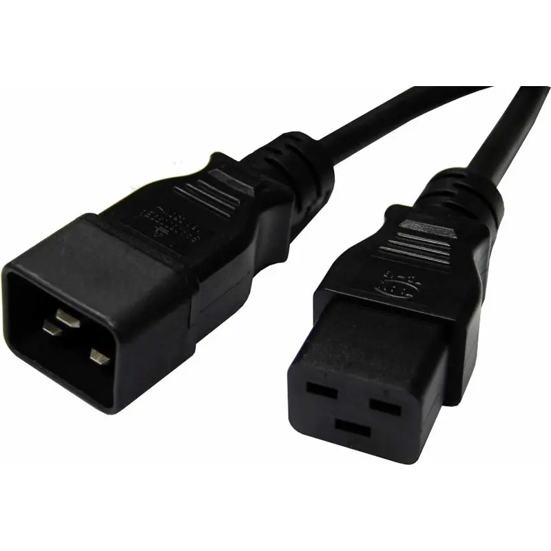 8Ware 3m Power Extension Cable Lead 15A IEC-C19 to IEC-C20 Male to Female for UPS PDU PC Servers Rack-mount Power Distribution Units