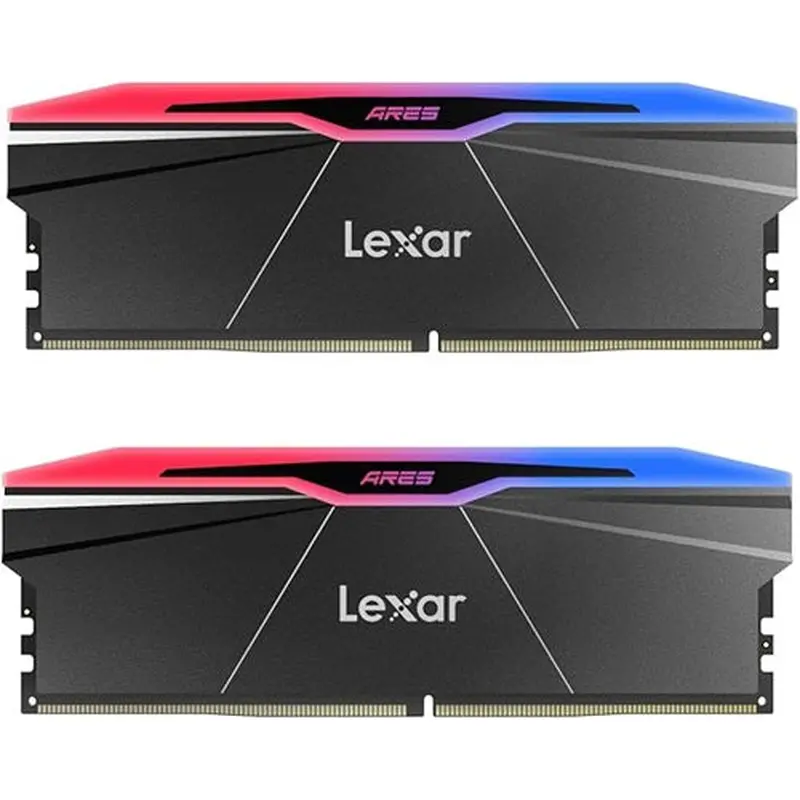 Lexar LD5U16G76C36BR-RGD ARES 2nd Gen U-DIMM DDR5 7600 32GB Kit (16GB*2), CL36,  RGB Black, dual pack