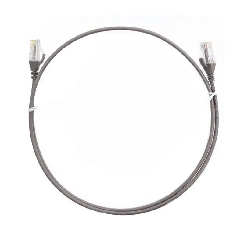 8ware CAT6 Ultra Thin Slim Cable 3m / 300cm - Grey Color Premium RJ45 Ethernet Network LAN UTP Patch Cord 26AWG for Data