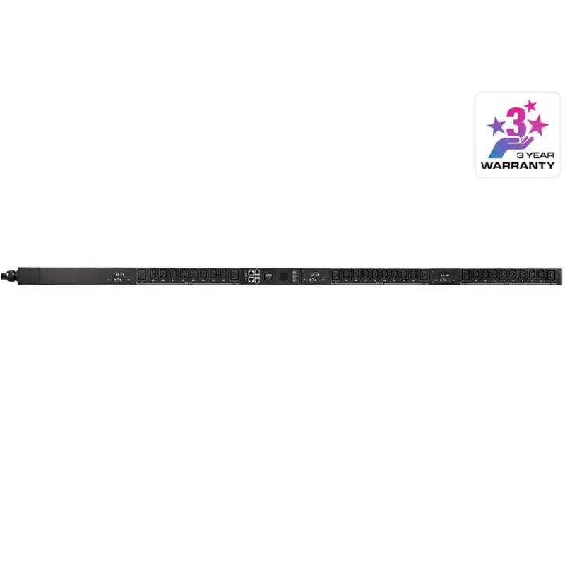 Aten 32A 30-Outlet 3-Phase Metered eco PDU with Dual Ethernet port supporting 1Gbps