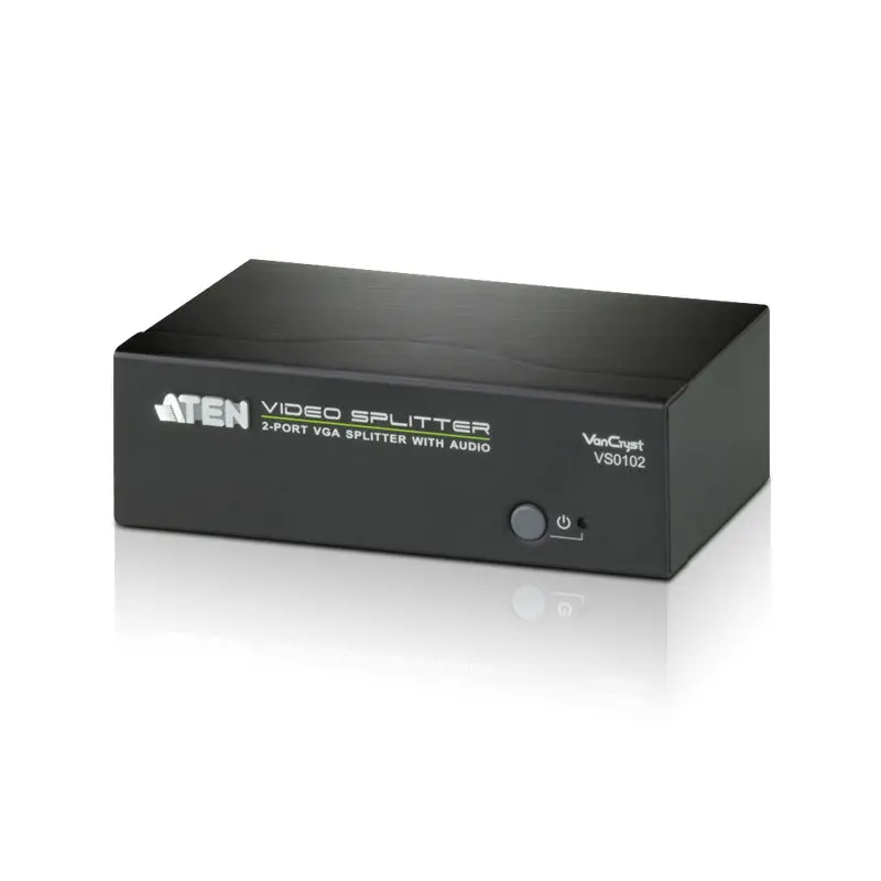 Aten Professional Video Splitter 2 Port VGA Splitter with Audio 450MHz, 1920x1440@60Hz, Cascadable to 3 levels (Up to 8 Outputs)