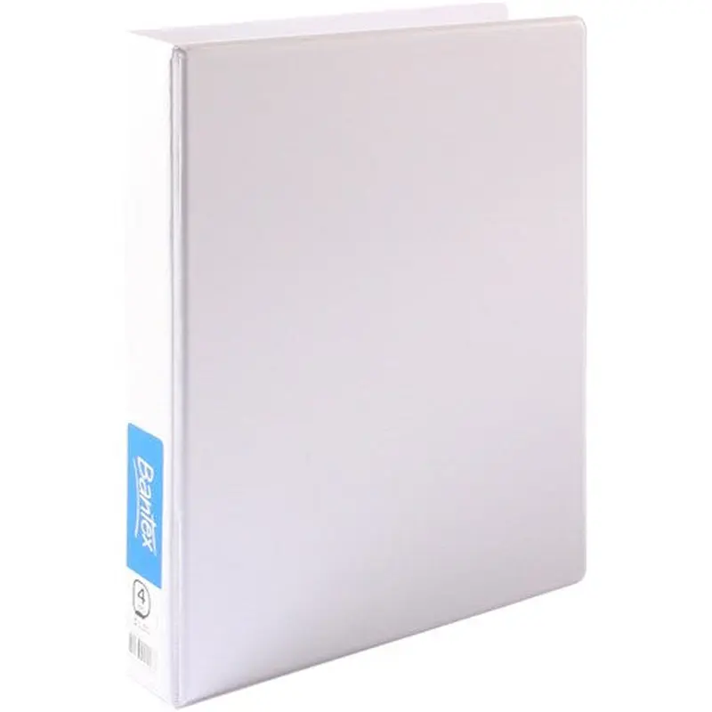 Bantex Insert Binder Standard A4 4D Ring 25mm White