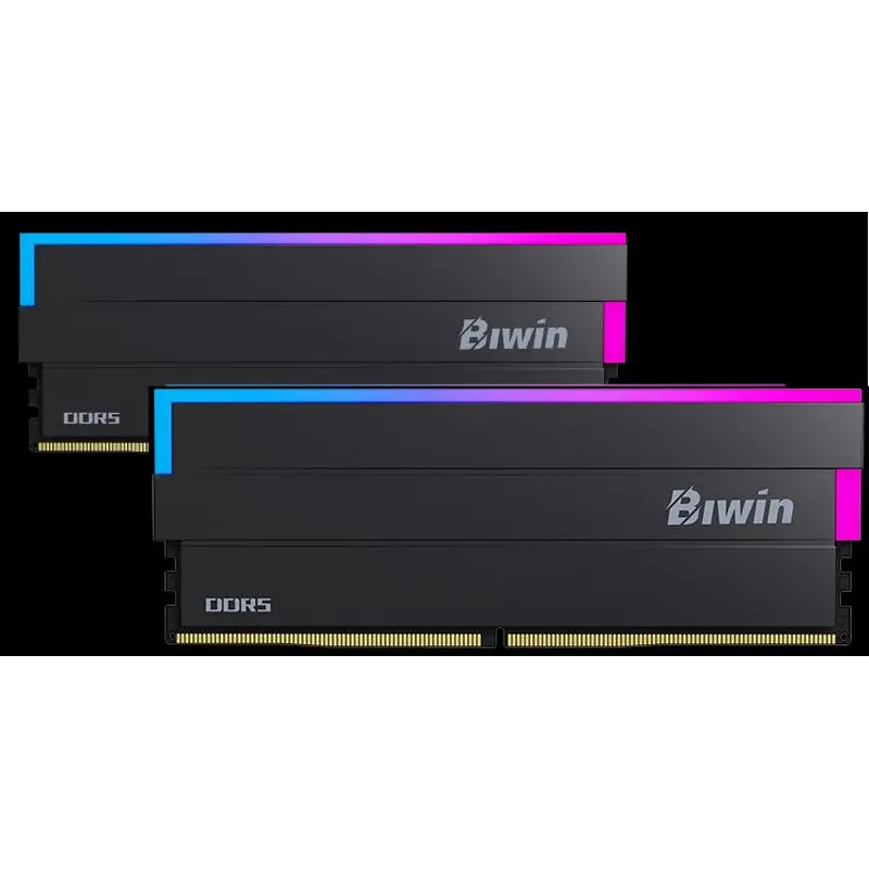 BIWIN DDR5 Memory DW100 RGB 6000mhz 32kits (16GB*2) CL34 Black Black Opal (Gaming) BXL53260DW1-D34DB