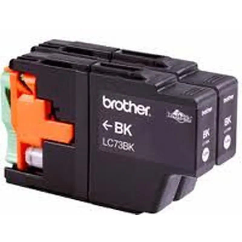 Brother LC-73 Black Ink Cartridge Twin Pack-DCP-J525W/J725DW/J925DW, MFC-J6510DW/J6710DW/J6910DW/J5910DW/J430W/J432W/J625DW/J825DW - 600 pages