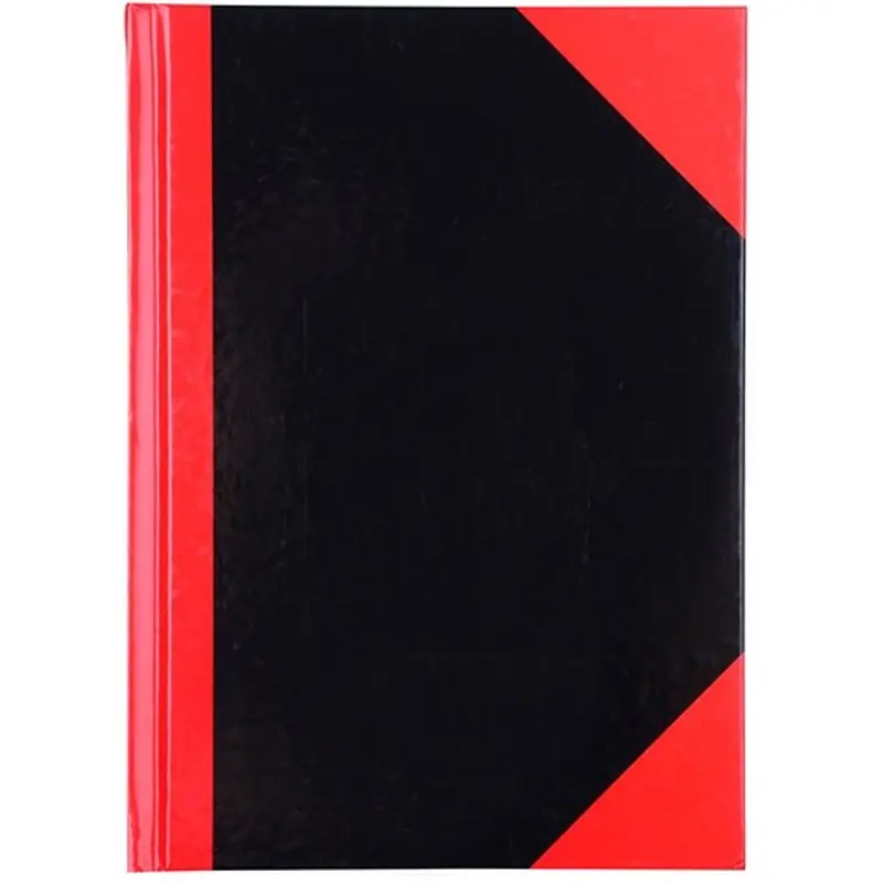 Cumberland Black & Red Notebook Gloss A5 100 Leaf