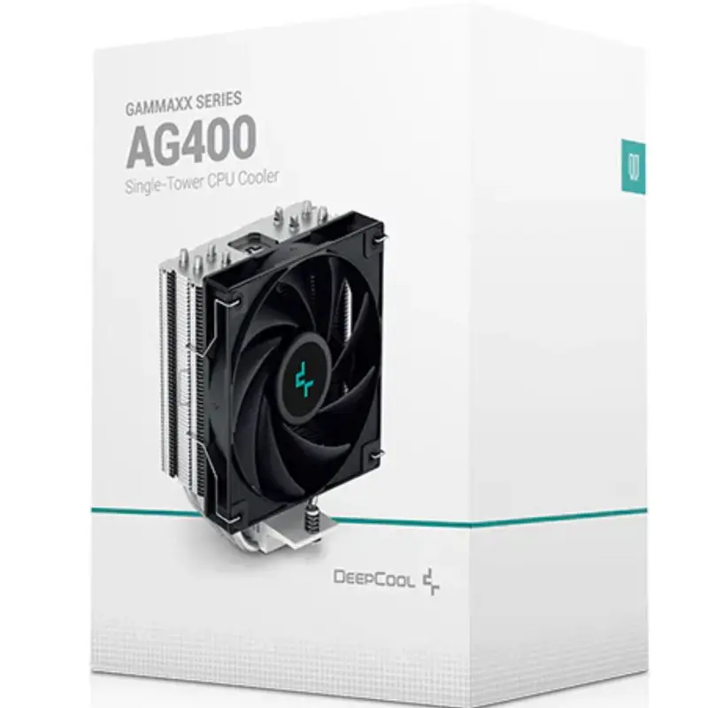 DeepCool AG400 CPU Cooler 4 Heat Pipes, 120mm PWM Fan, Intel LGA1851/1700/1200/1151/1150/1155 AMD AM5/AM4