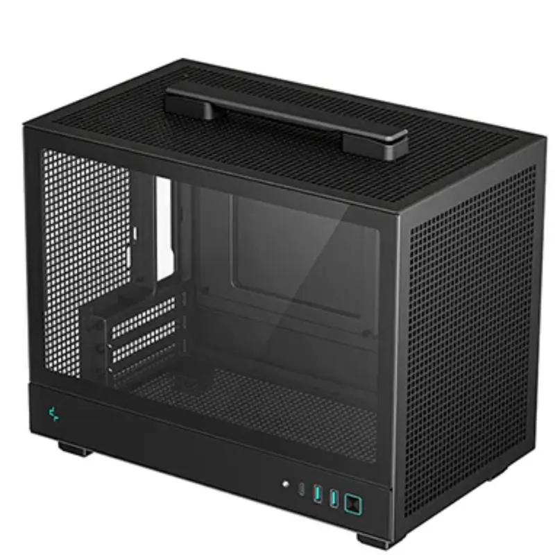 DeepCool CH160 Ultra-Portable Mini-ITX Case, Mesh & Glass Panels, Full Sized Air Cooler Support, Carry handle 336200283.5mm