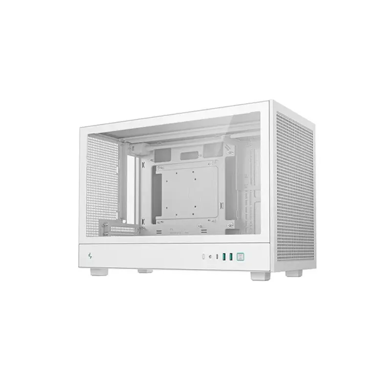 DeepCool CH260 WH M-ATX Case, Extremely Portable SizeAbundant Airflow VentilationMesh and glass panelsSupport up to 360mm liquid coolingDirect ins
