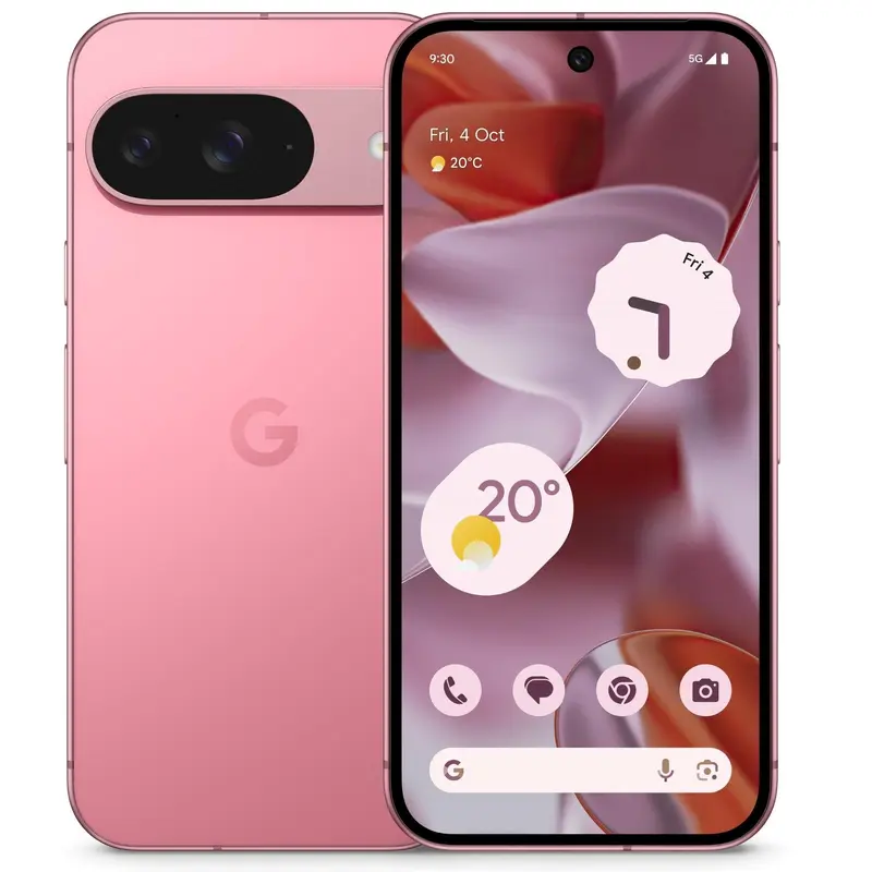 Google Pixel 9 5G 128GB - Peony (GA05841-CA),*AU STOCK*, 6.3' , OLED, 120Hz, 12GB/128GB, 50MP/10.5MP, Dual Sim   eSIM, 4700mAh, 2 Years Warranty