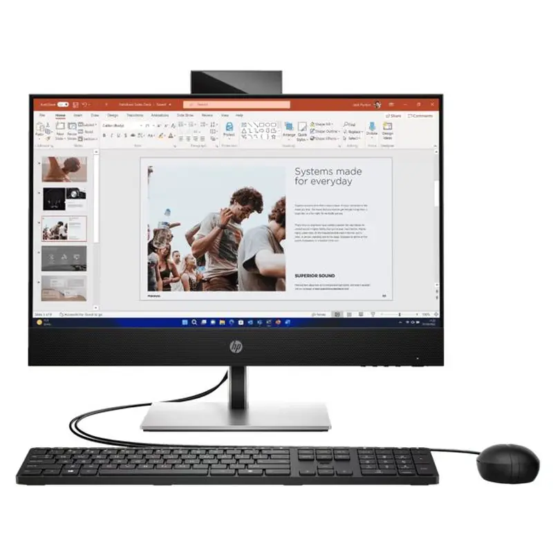 HP ProOne 440 G9 AIO 23.8'/24' FHD NT Intel i5-13500T 16GB 256GB SSD WIN11 PRO Intel UHD Graphics 770 WiFi6 Webcam 1xDP 1xHDMI KB Mouse 1Yr OS WTY