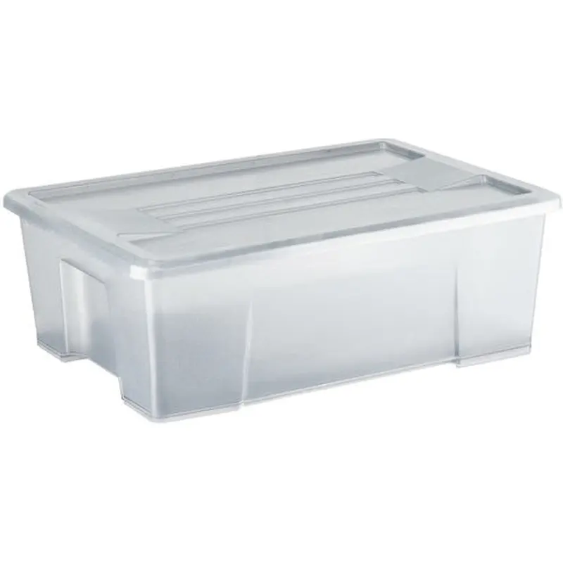 Italplast 10 Litre Storage  Modular Storage Box With Lid Graphite