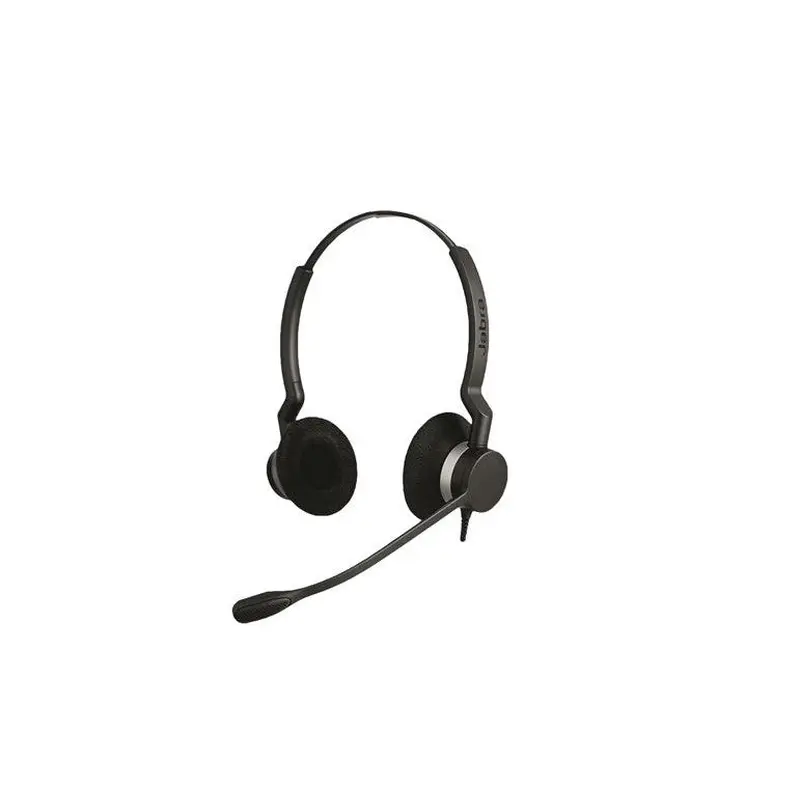 Jabra Biz 2300 Duo MS Teams USB-C Corded Headset, HD Voice, Air Shock Microphone, Freespin, Talk in Comfort, Wired Headsets, PeakStop
