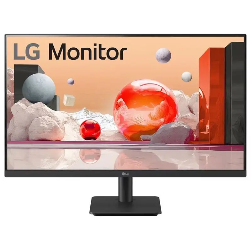 LG 27' IPS FHD 5ms Monitor 100Hz AMD FreeSync 1920x1080 16:9 Tilt Adjustment D-Sub HDMI Reader Mode Black Stabiliser Slim Bezel 3yrs (LS)