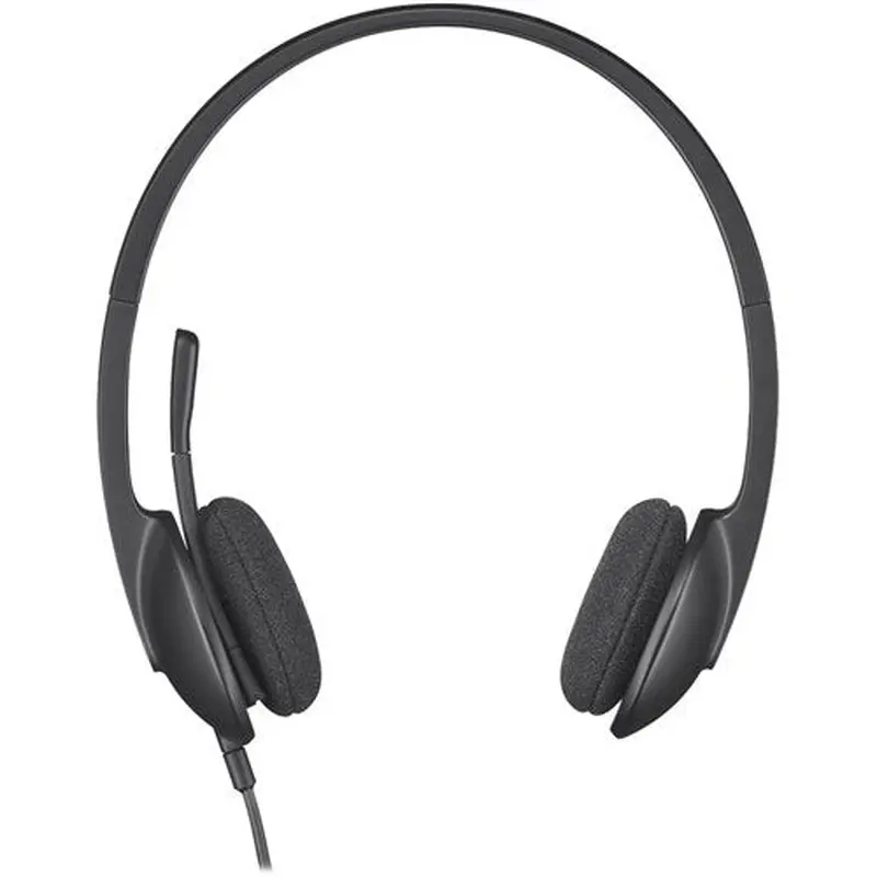 Logitech H340 USB Computer Headset With Noise Cancelling Mic Black
