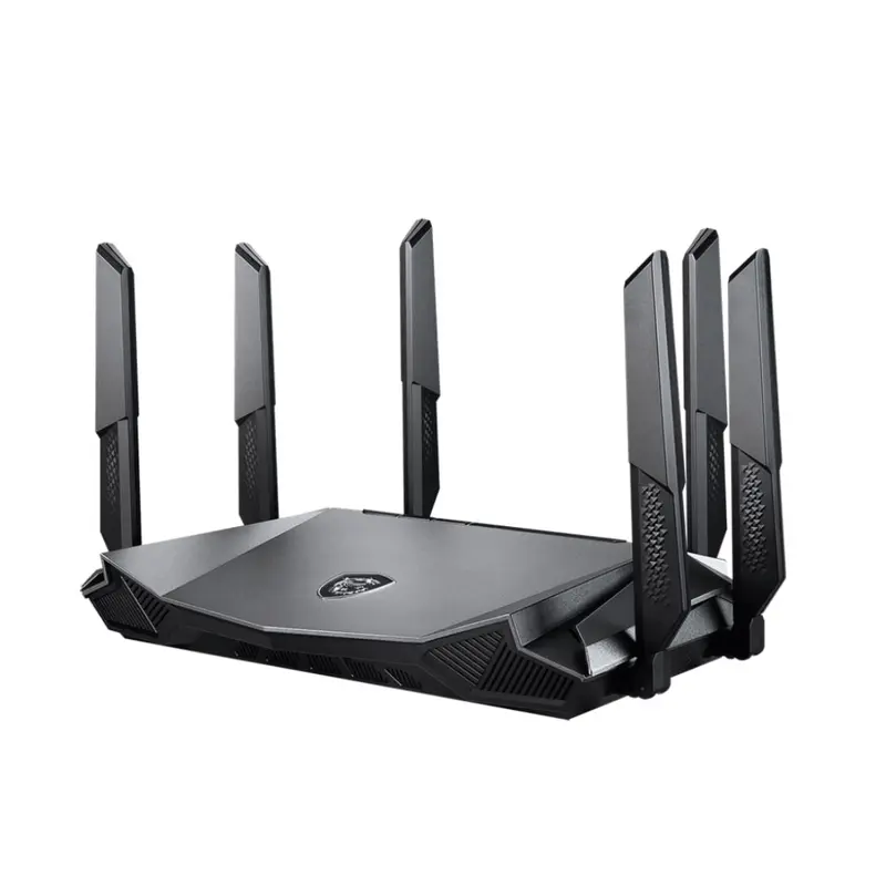 MSI RadiX AX6600 WiFi 6 Tri-band Gaming Router, 2.4GHz / 5GHz, 6x antenna, Quad-core 1.8GHz, 256MB flash and 512MB DDR4 RAM, USB 3.0 x1