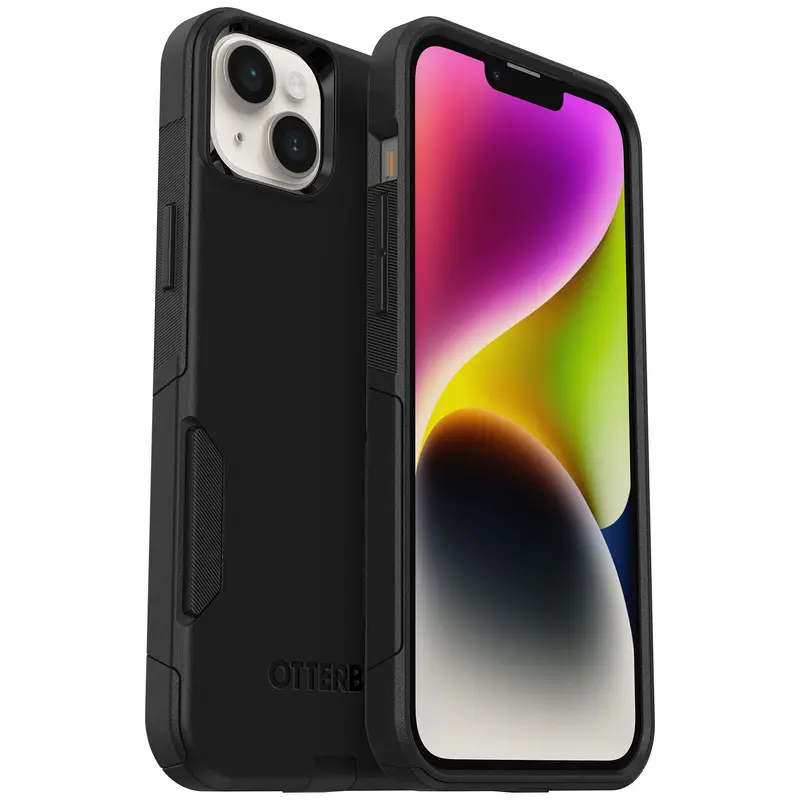 OtterBox Commuter Apple iPhone 14 Plus Case Black - (77-88401), DROP  3X Military Standard, Dual-Layer, Raised Edges, Port Covers, 7 Years Warrant