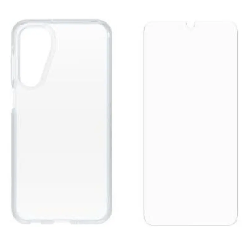OtterBox React Case with Otter Glass Samsung Galaxy A16 5G (6.7') - Clear (78-81479),DROP  Military Standard,Wireless Charging, 7 Years Warranty