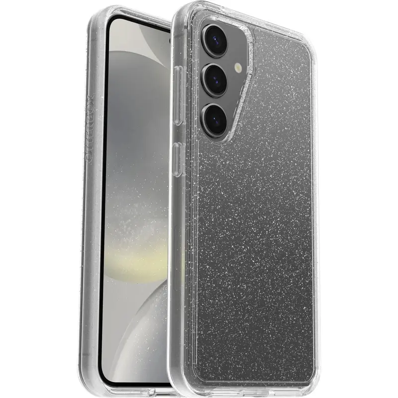 OtterBox Symmetry Clear Samsung Galaxy S24 5G (6.2') Case Stardust (Clear Glitter)- (77-94592),DROP  3X Military Standard,Ultra-Sleek,7 Years Warranty