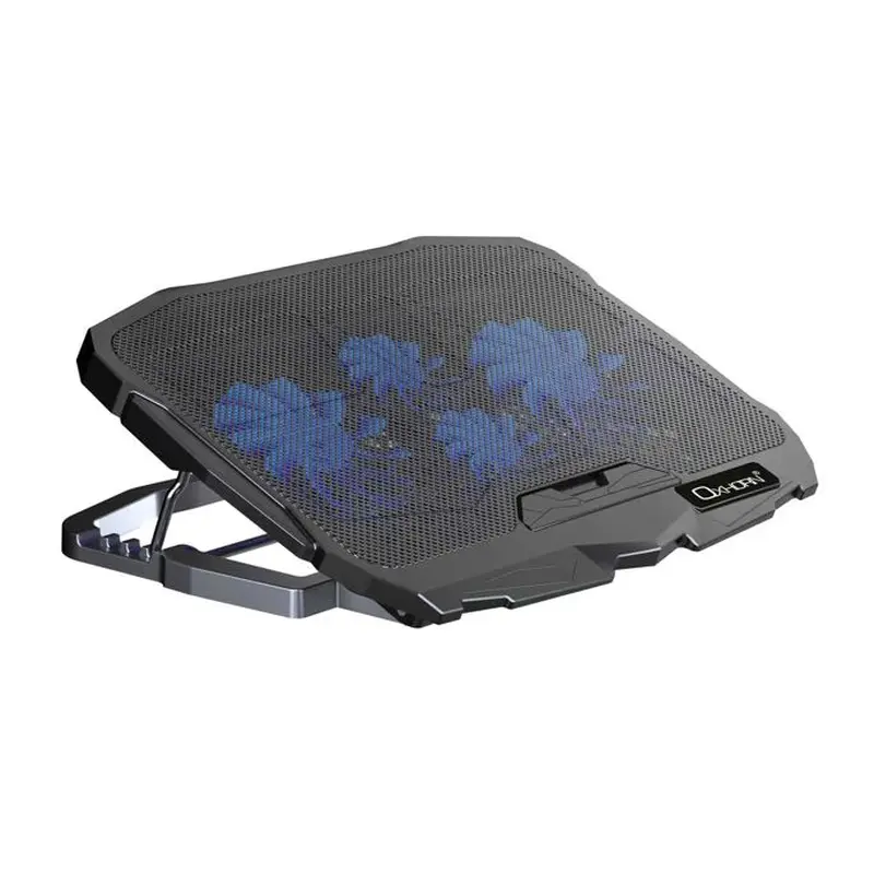 Oxhorn Laptop Cooling Stand High Adjustable 4 High Adjustable Angles 4 Silent Fans 2xUSB 2.0 Ports Fit for 9-17' Laptop/Tablet