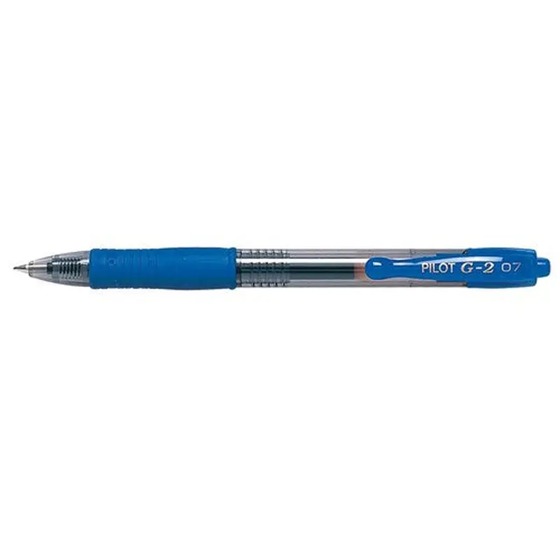 Pilot G2 Gel Ink Pen Retractable Fine 0.7mm Blue BOX12