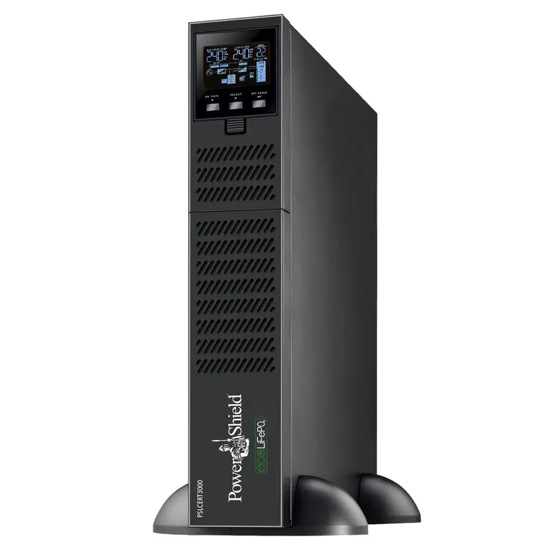 PowerShield LiFePO4 Centurion RT 3000VA/2700W - 15Amp, 4 AUS sockets, hot-swappable batteries, 2-year warranty
