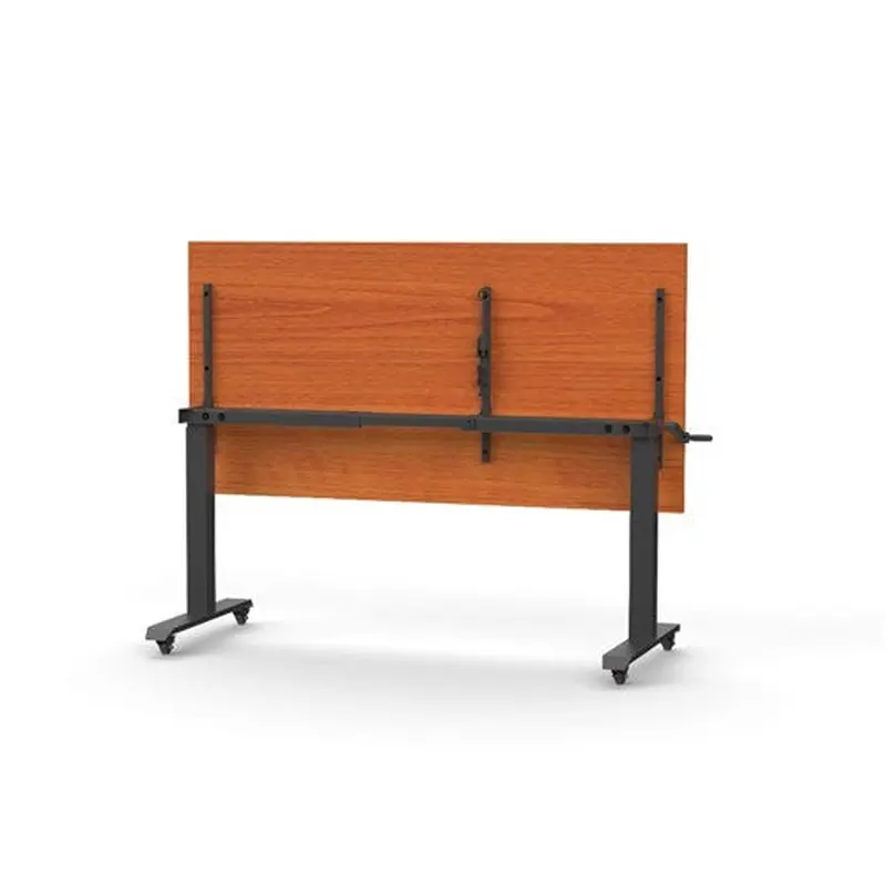 Rapidline Boost Height Adjust Flip Top Table 1800W x 750D x 725-1070mmH Cherry/Black