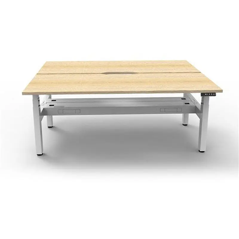 Rapidline Boost  Back To Back Workstation   Cable Tray 2 Person 1500mmW Oak/White